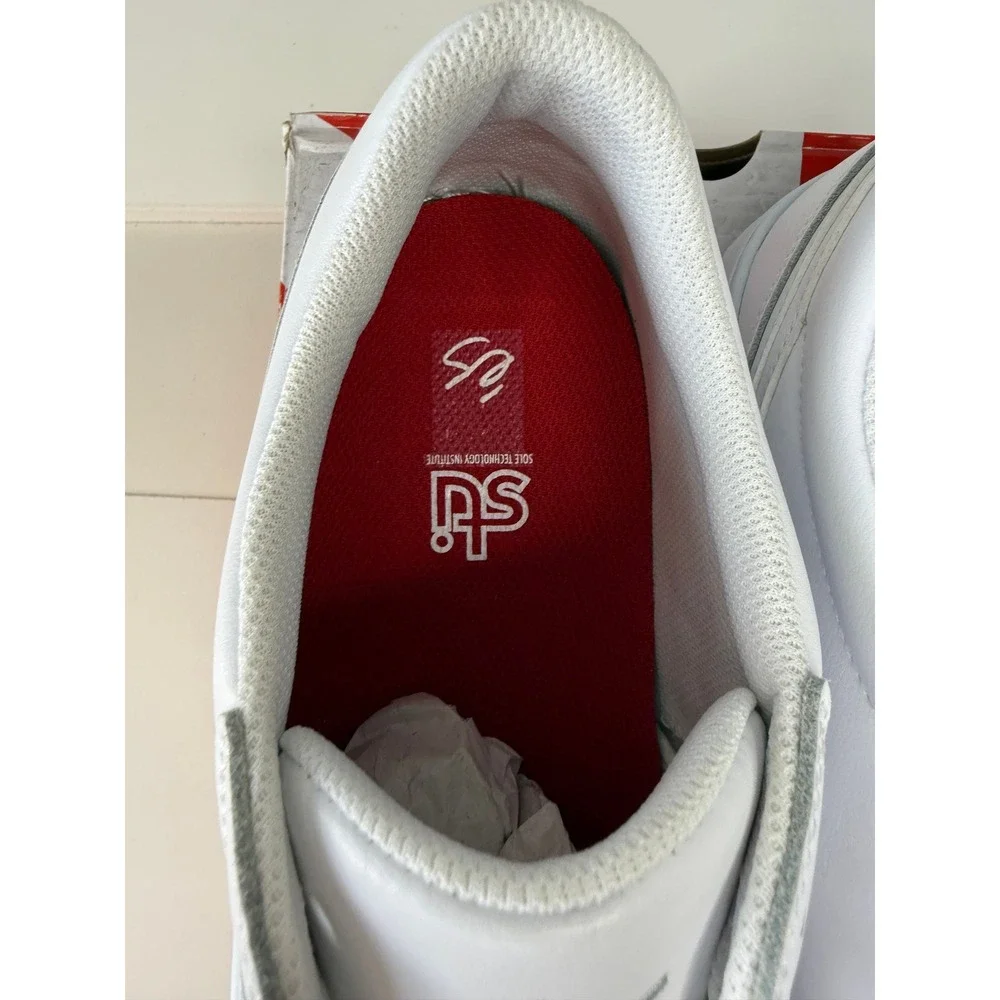 ES EOS Mens Skate‎ Shoes White Leather Low Top Sneakers Size 11.5 New